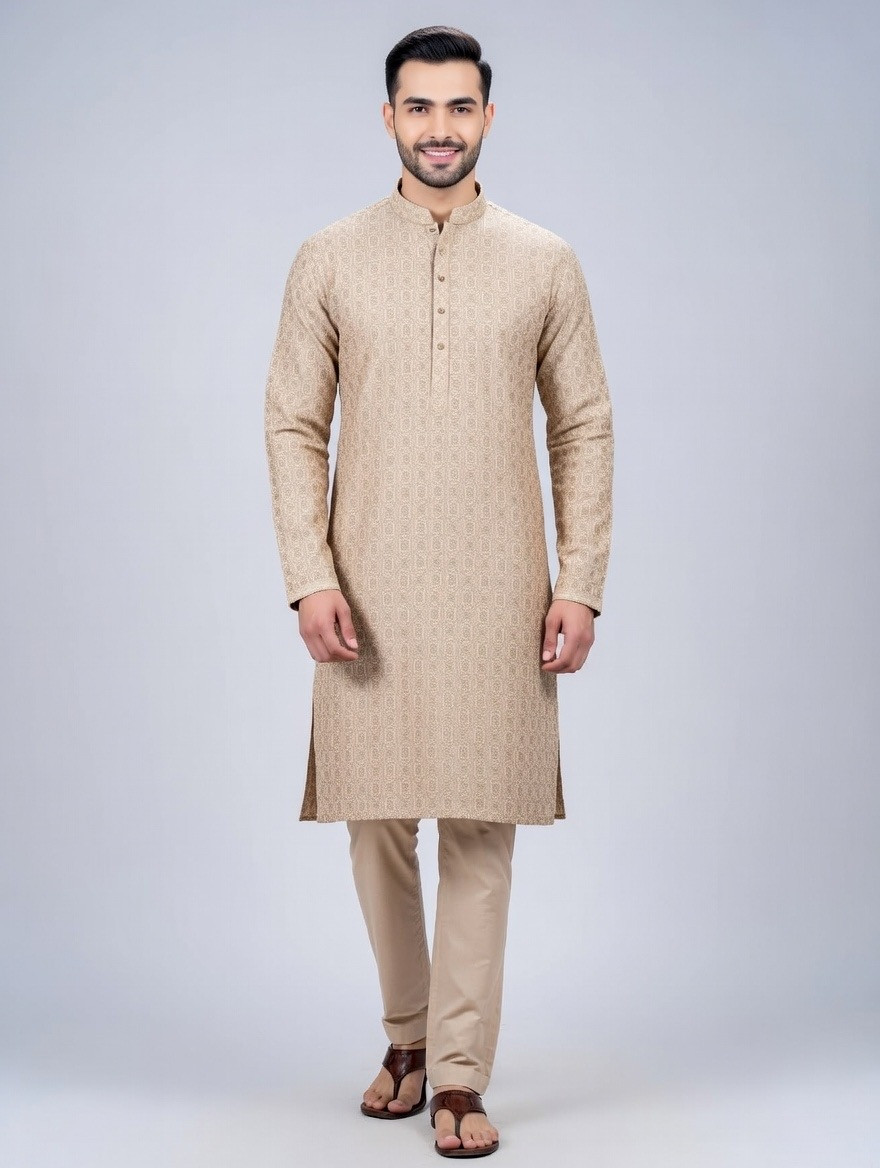 Royal Beige Heritage Panjabi