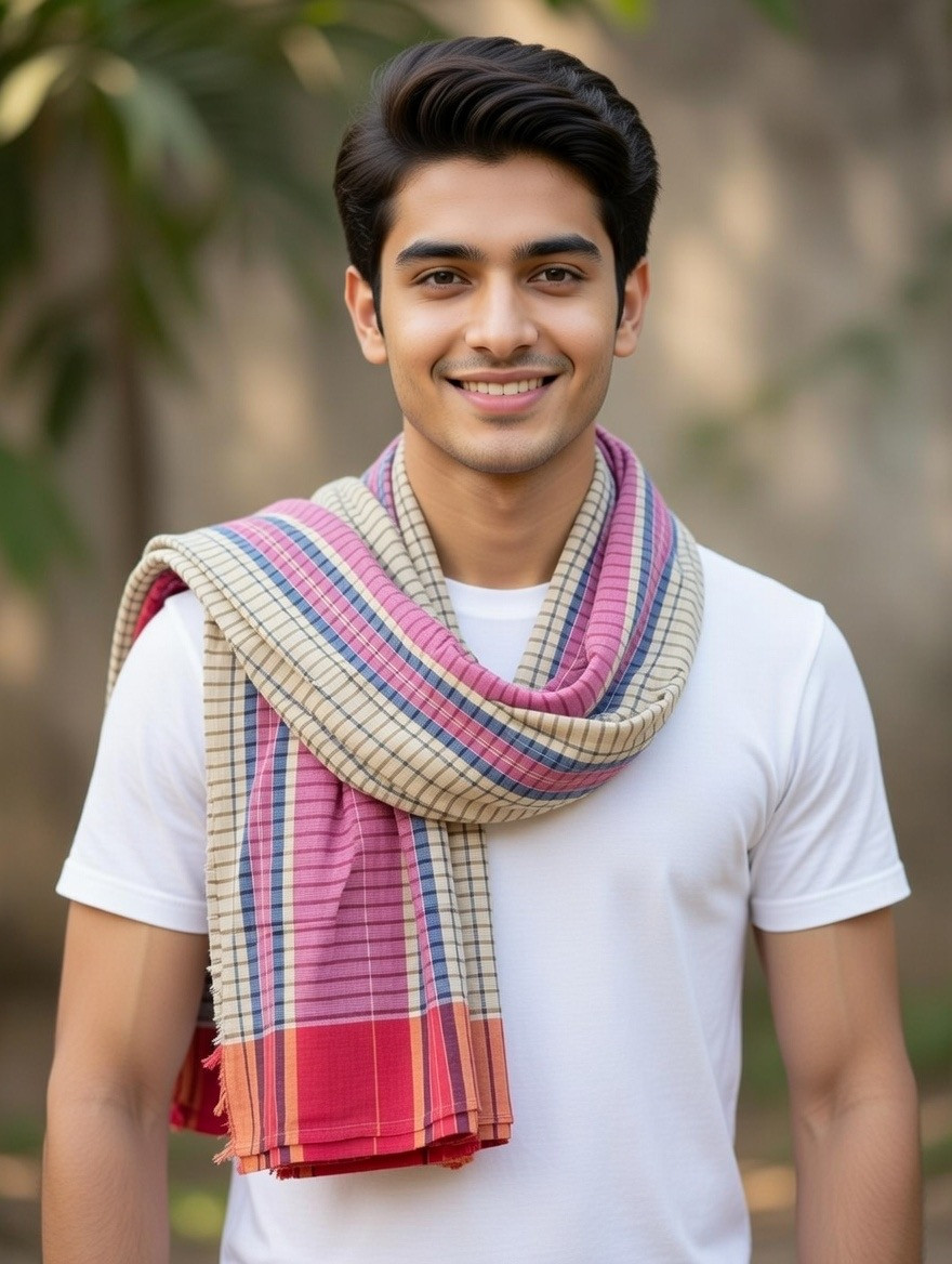 Heritage Premium Check Cotton Gamcha for Men