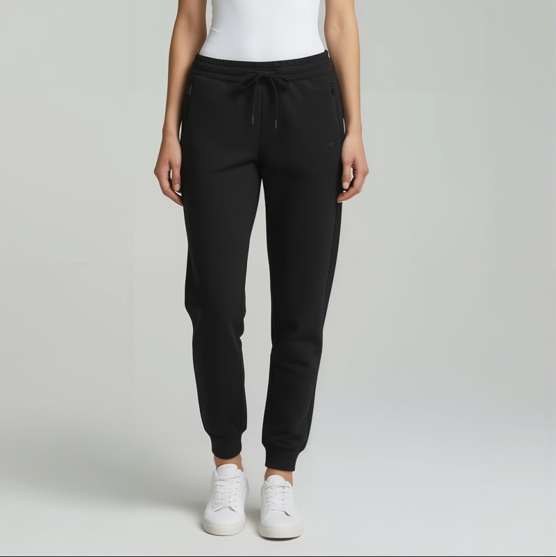 Women’s Classic Black Jogger Pants – Slim Fit Comfort Wear