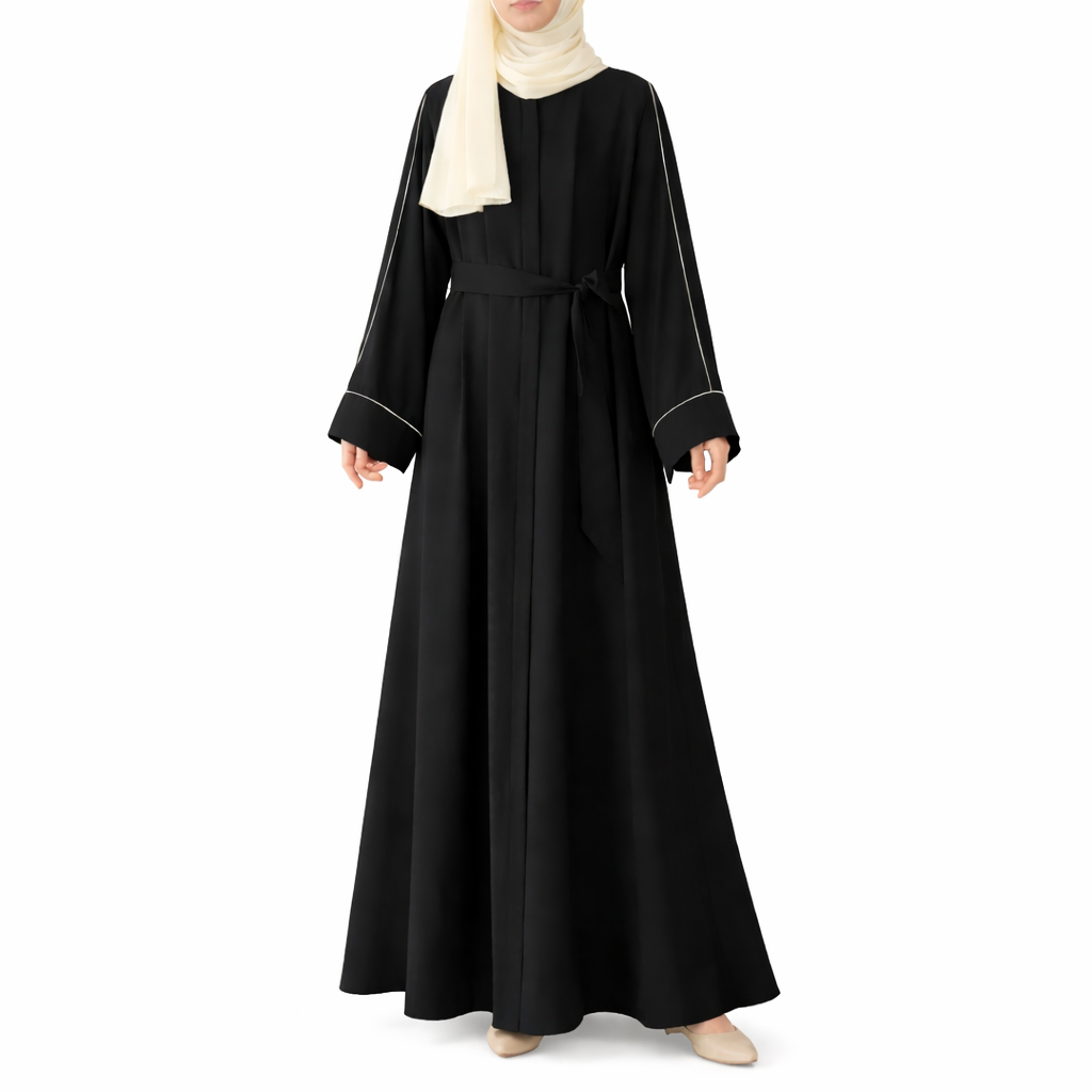 Classic Belted Modest Abaya